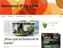 Tablet Screenshot of hacemosvidasana.com